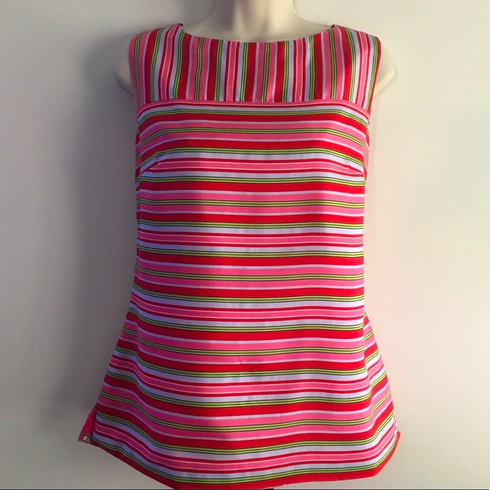 Talbots Lined Silk Multi-Color Shell - image 1